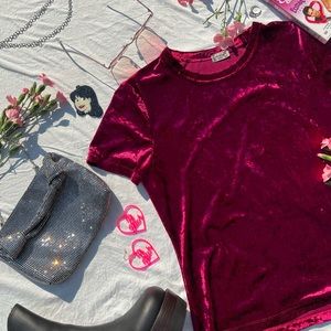 Free People velvet tee